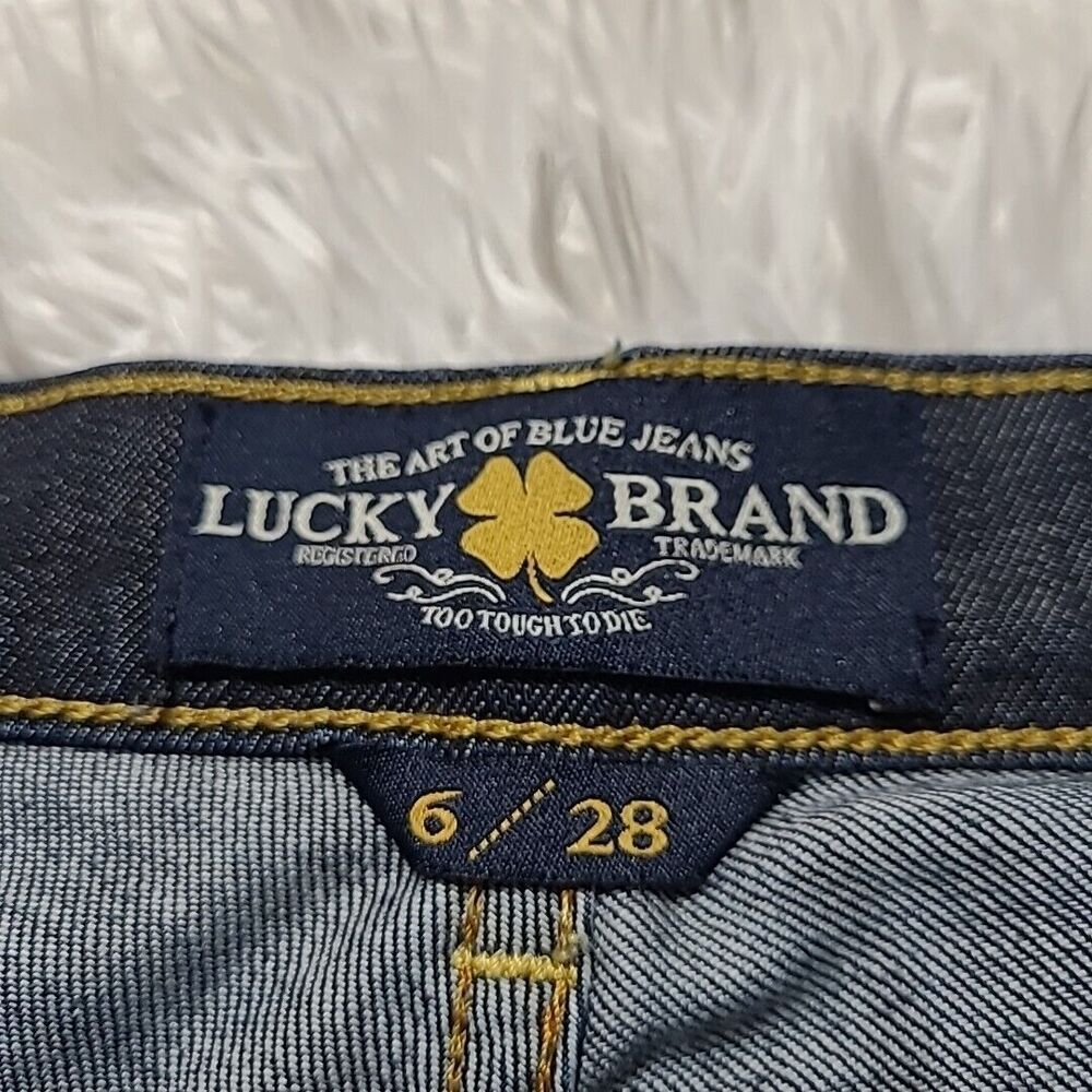 Lucky Brand Women's Zoe Skinny Jeans Size 6/28 Regular Dark Wash Low Rise - Picture 7 of 15